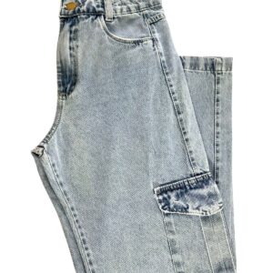 Calça cargo jeans