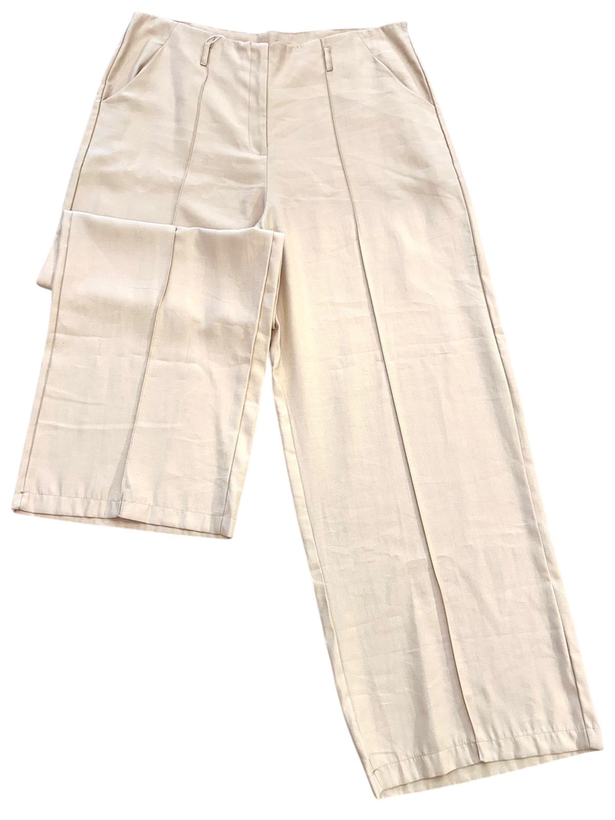 Calça Alfaiataria Wide Leg G2 - Cor Nude/Bege 