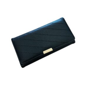 Carteira Longa Matelassê Preta Clássica