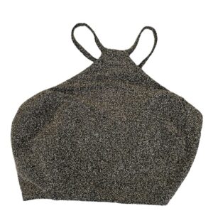 Top Cropped Halter com Glitter