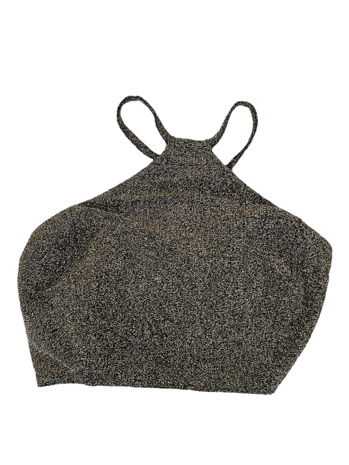 Top Cropped Halter com Glitter