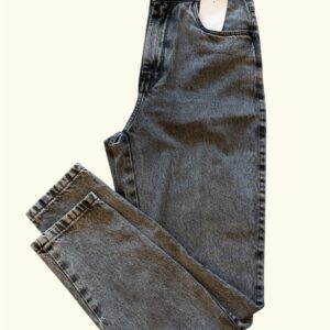 Calça Jeans Mom Grafite